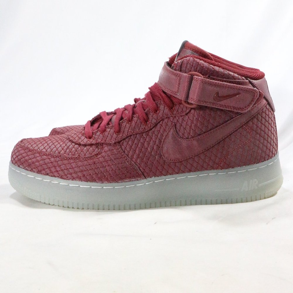 NIKE Air Force 1 '07 Mid LV8 ‘Team Red’ Sneakers Sz 11.5 US - Picture 8 of 15